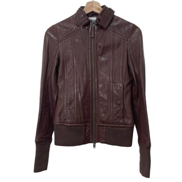 Mackage for Aritzia Leather Jacket sz XXS - Picture 1 of 16